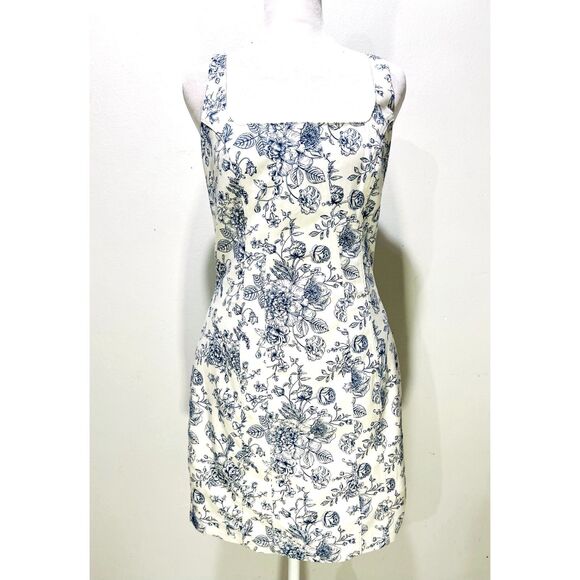 NWT Christian Lacroix dress floral novelty romantic french style blue women's 4 - Picture 1 of 7